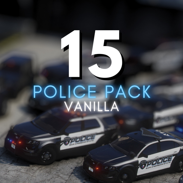 FiveM Ready Lore Friendly Police Vanilla Car Pack | 15 Vehicles | Templates | GTA 5