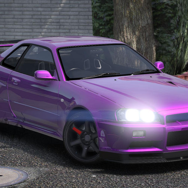 Nissan Skyline GTR R34 RHD | Debadged | Tuning | Template - FiveM ready - DigitalLatvia