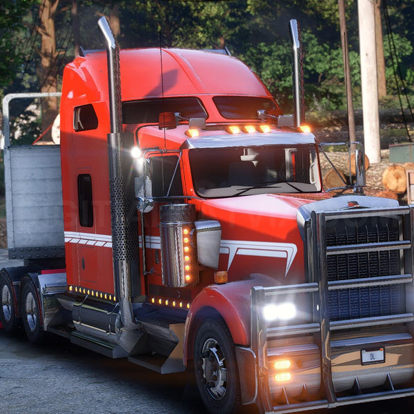 Kenworth W900 2014 | Debadged | Template