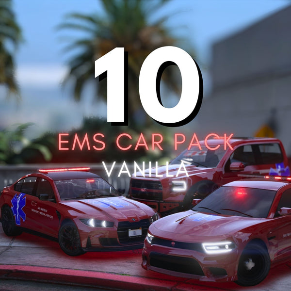 FiveM Ready EMS Vanilla Pack | 10 Vehicles | Templates | GTA 5