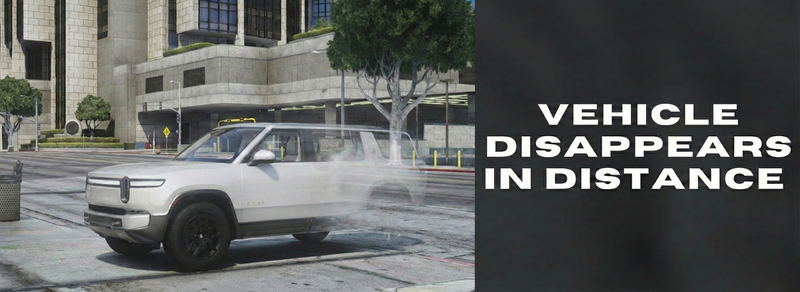 Vehicle Disappears in Distance