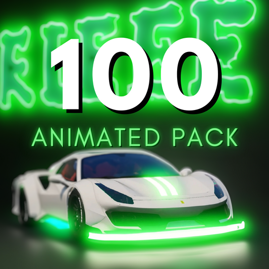 Animated Car Pack: 100 CARS