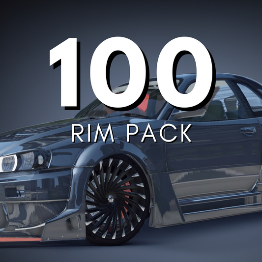 Custom 100 Rims Pack