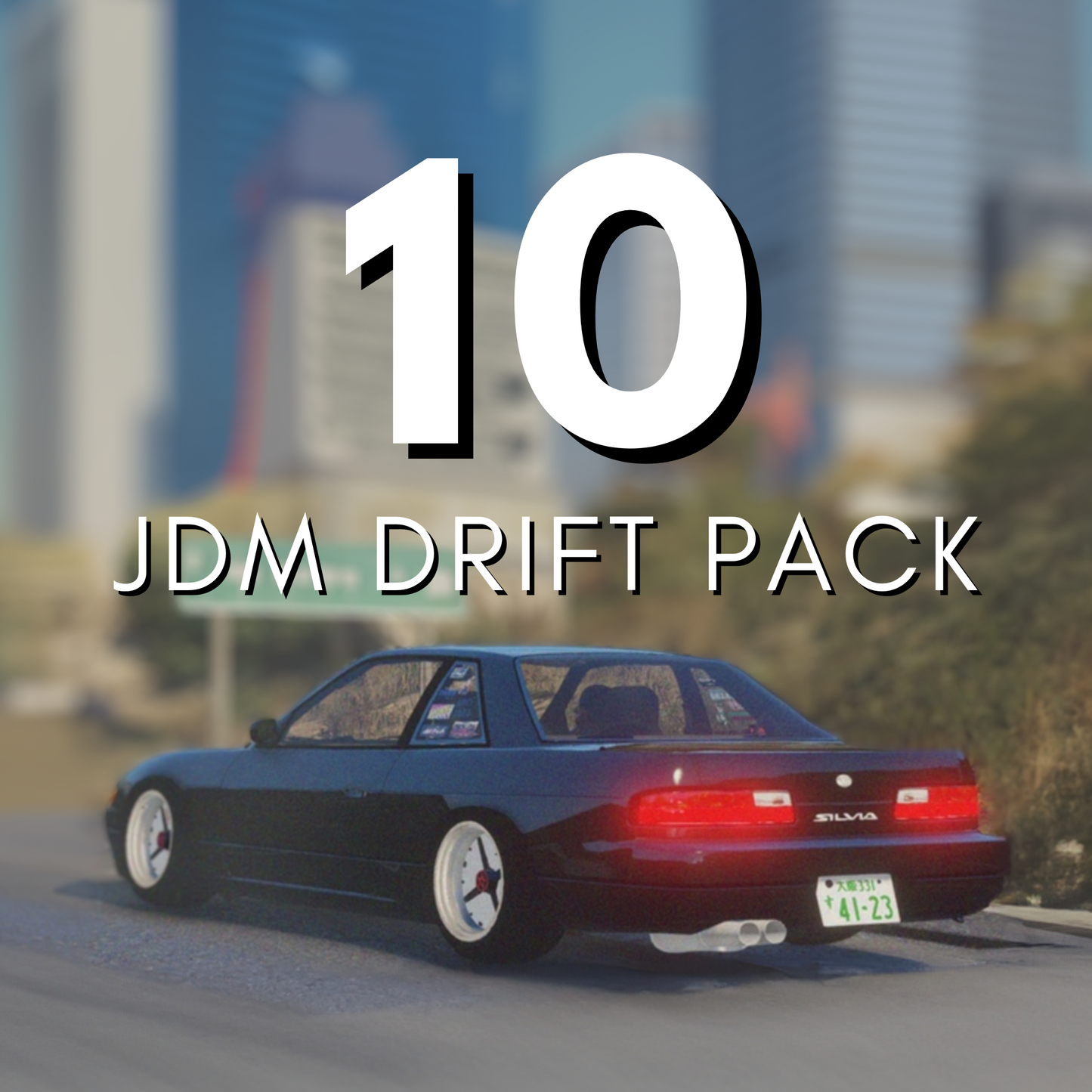Pack de voitures JDM Drift | 10 voitures | Optimisé !