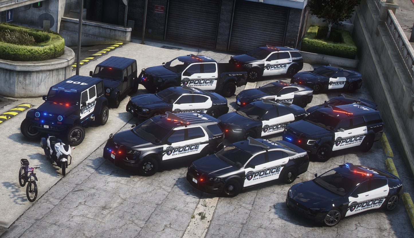 Police Vanilla Car Pack | 15 Vehicles | Templates