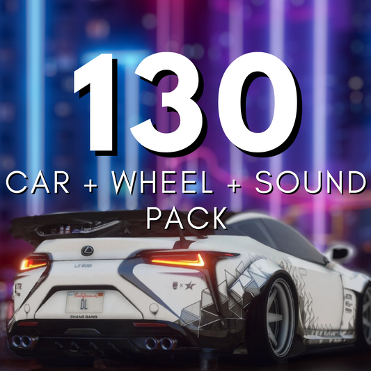 130 Vehicle + Sound + Wheel Pack