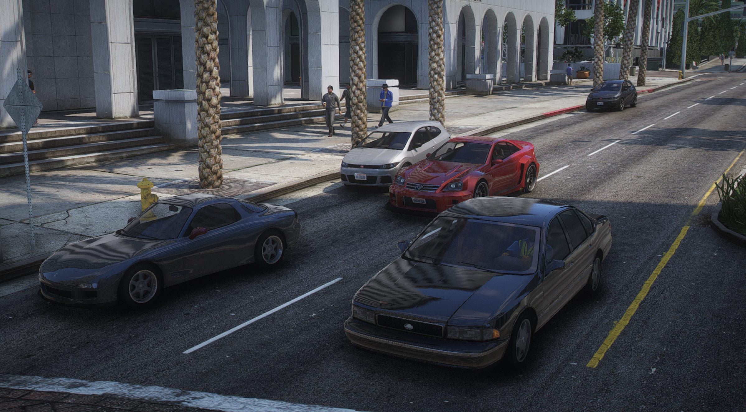 DLC Cars in Traffic