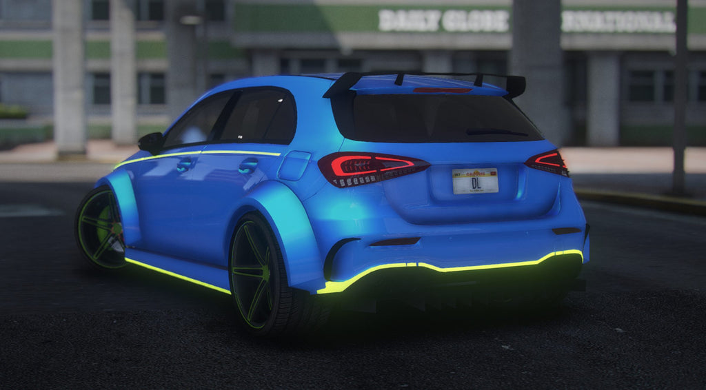 Mercedes A45 animiert | ohne Emblem 