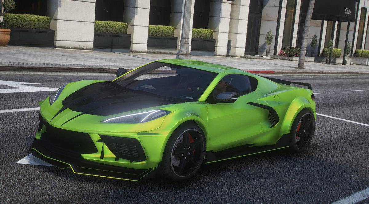 Debadged Rho FiveM Chevrolet Corvette C8 Widebody Debadged | GTA 5– DigitalLatvia