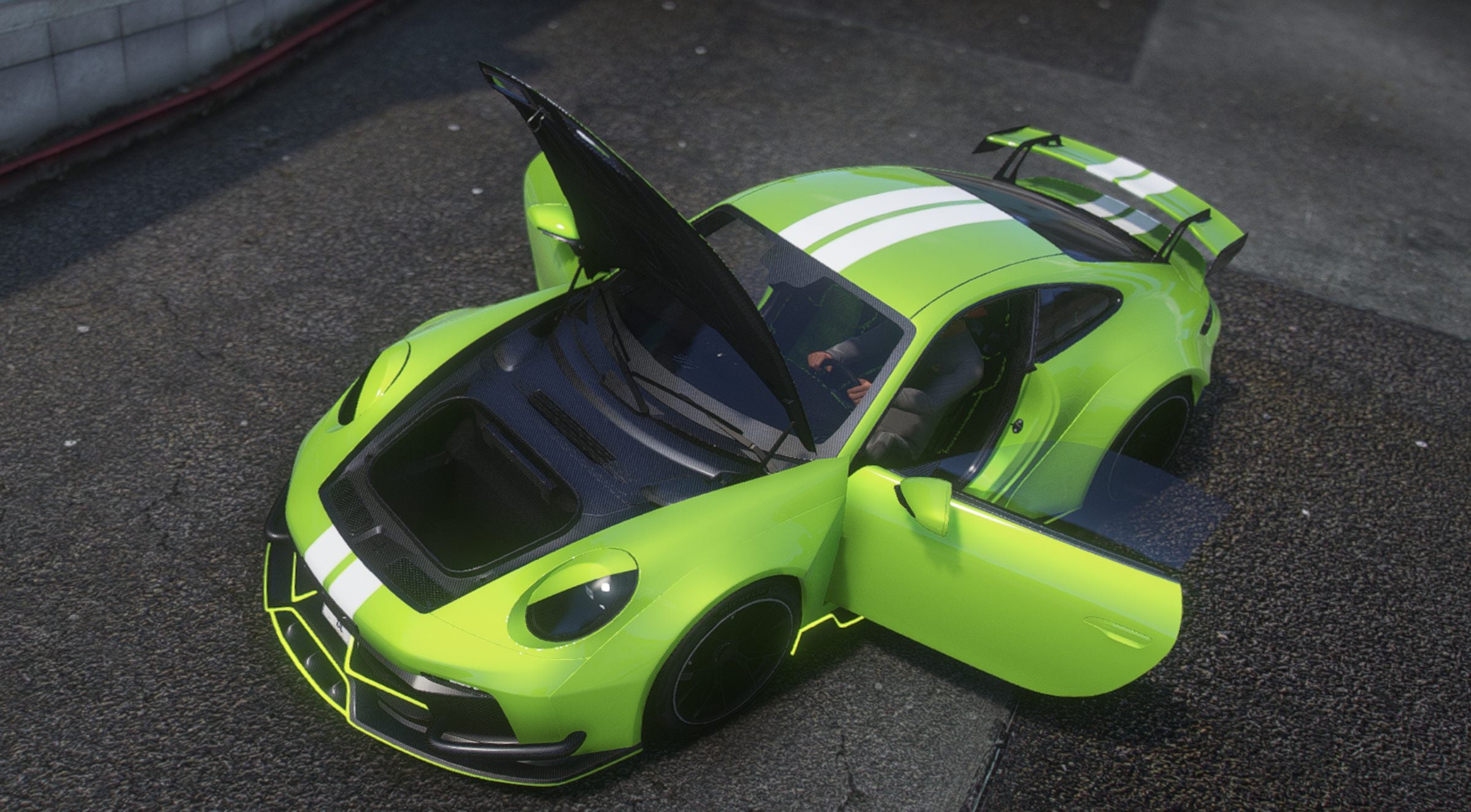 Porsche GT3RS 992 Animated | Debadged