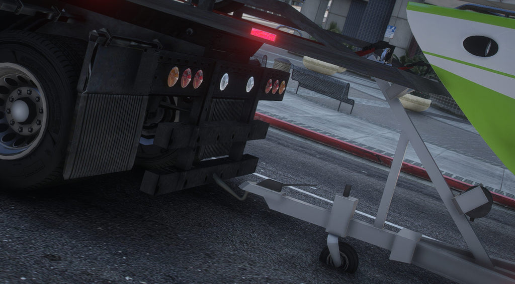 Flatbed with Tow Hitch