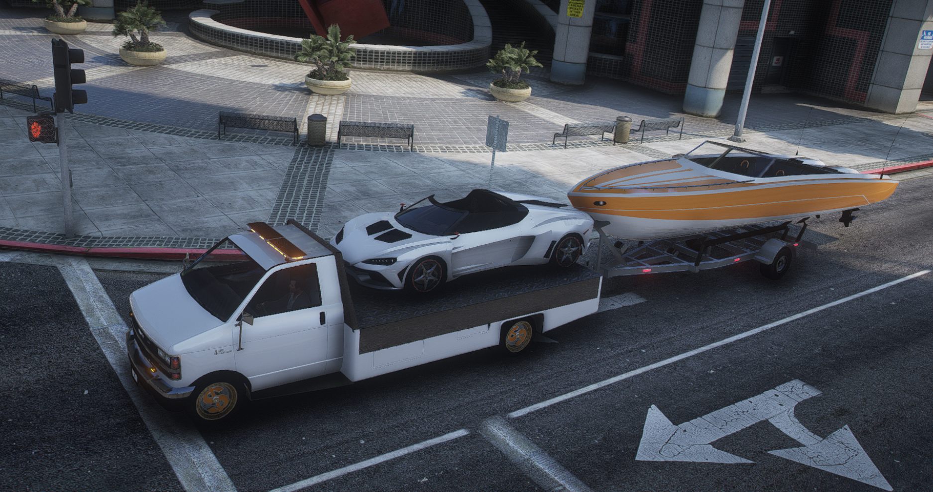 Brute Flatbed with Tow Hitch