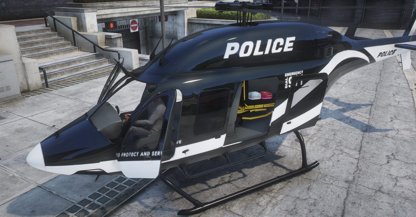 Police Helicopter | Template