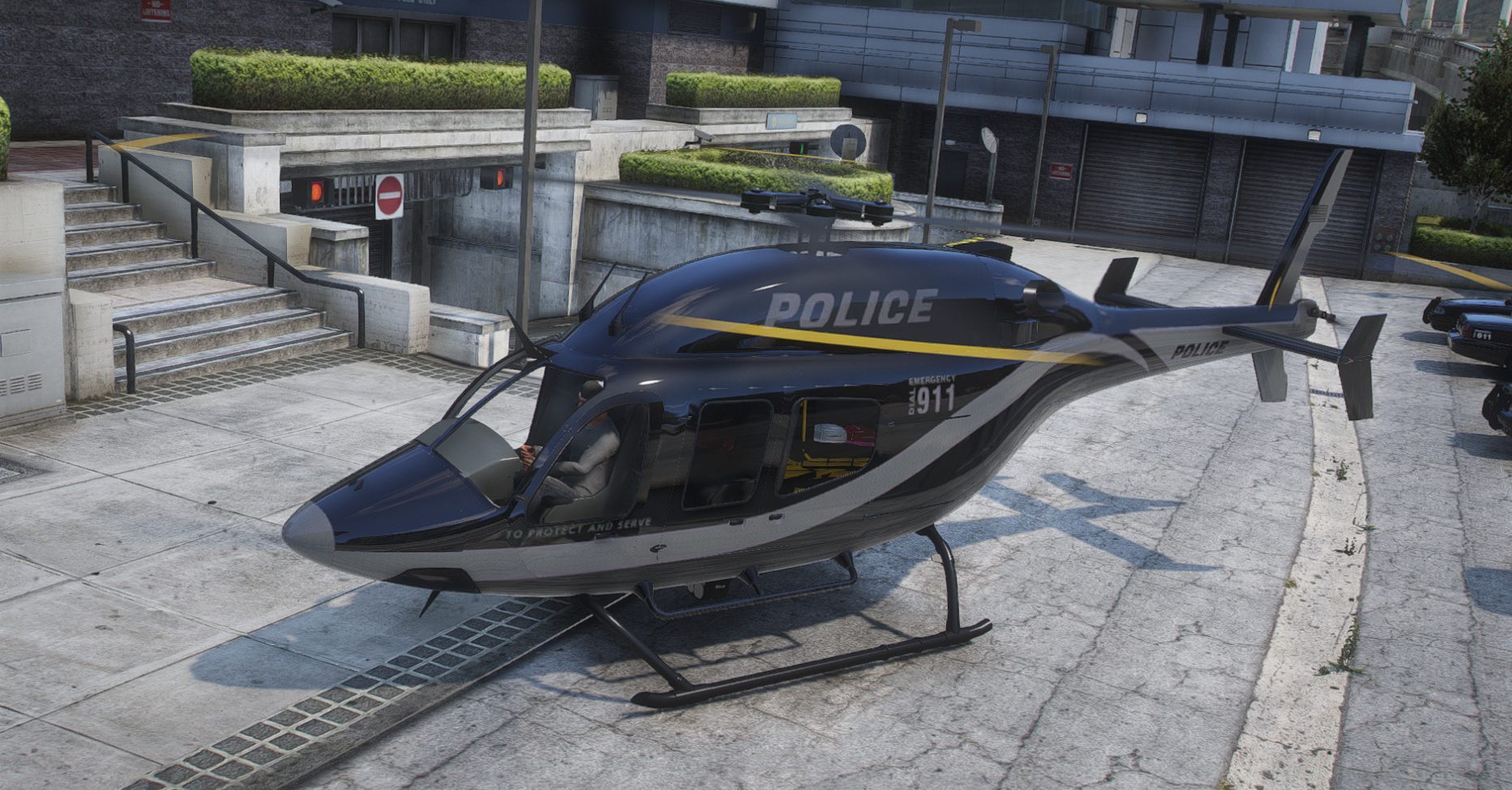 Police Helicopter | Template