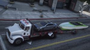 Flatbed with Tow Hitch