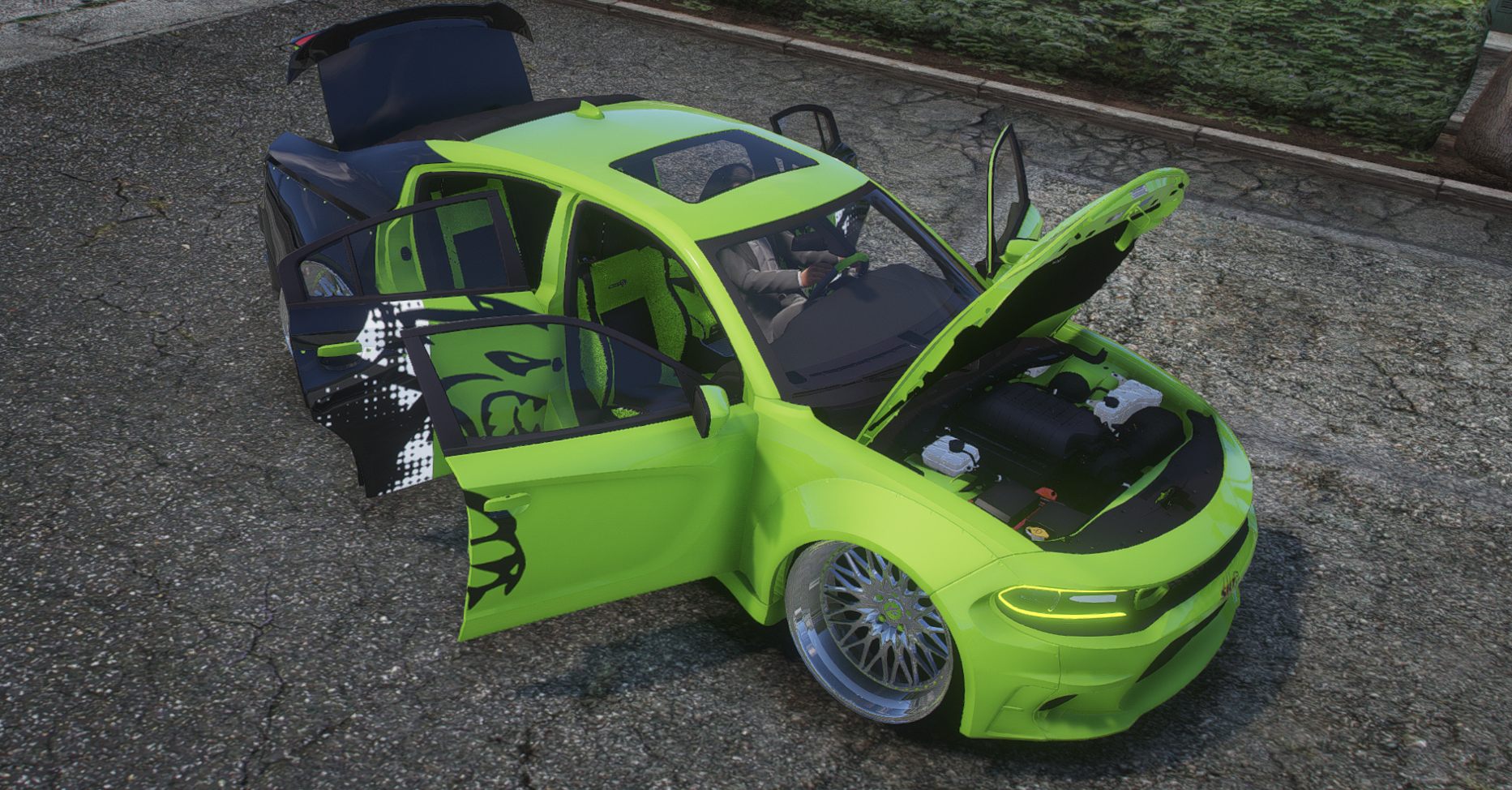 Dodge Charger Hellcat Widebody Donk | Template | Debadged