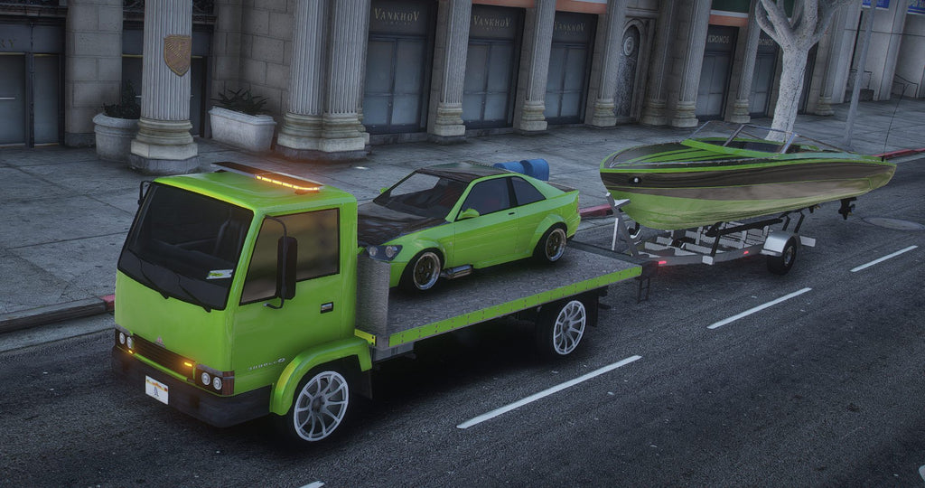 Maibatsu Mule Flatbed with Tow Hitch