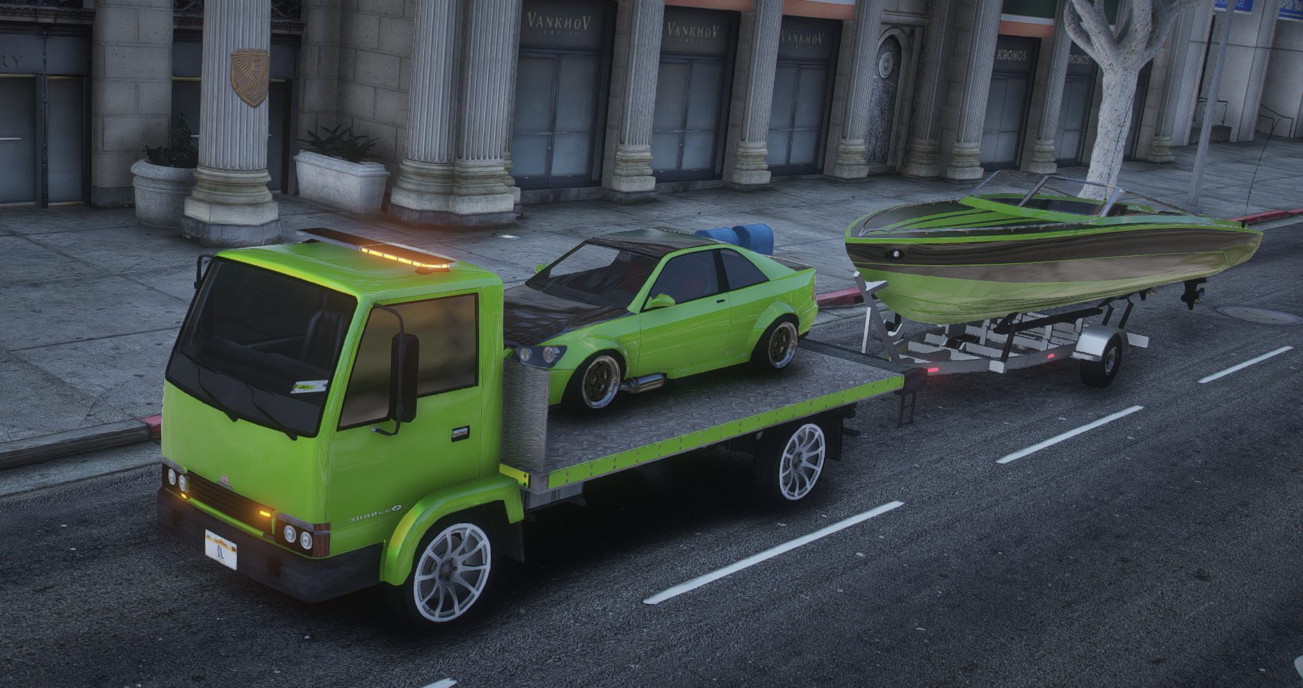 Maibatsu Mule Flatbed with Tow Hitch