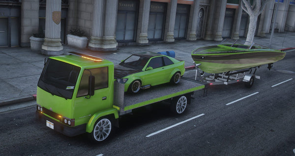 Maibatsu Mule Flatbed with Tow Hitch