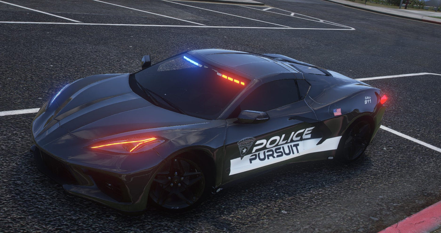 Debadged Police Pursuit Car Pack | 10 Vehicles | Templates