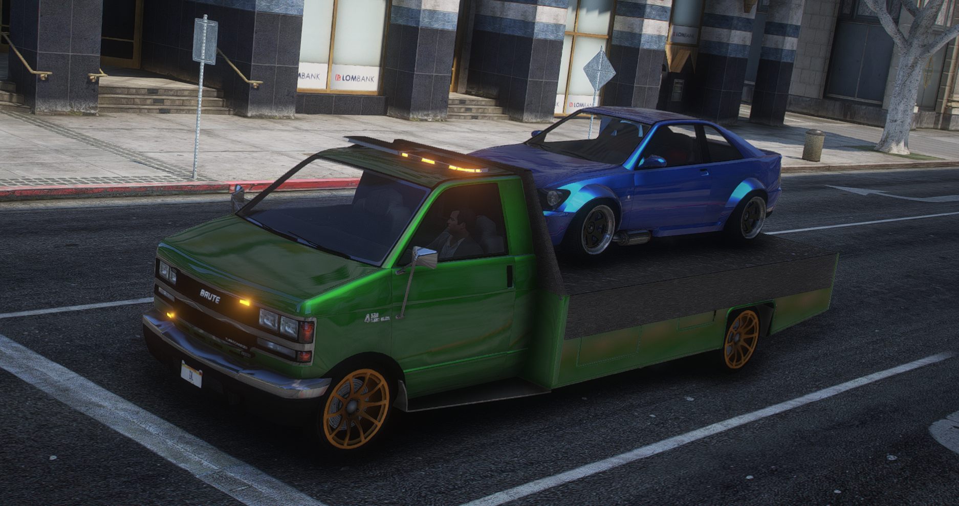 Brute Flatbed with Tow Hitch