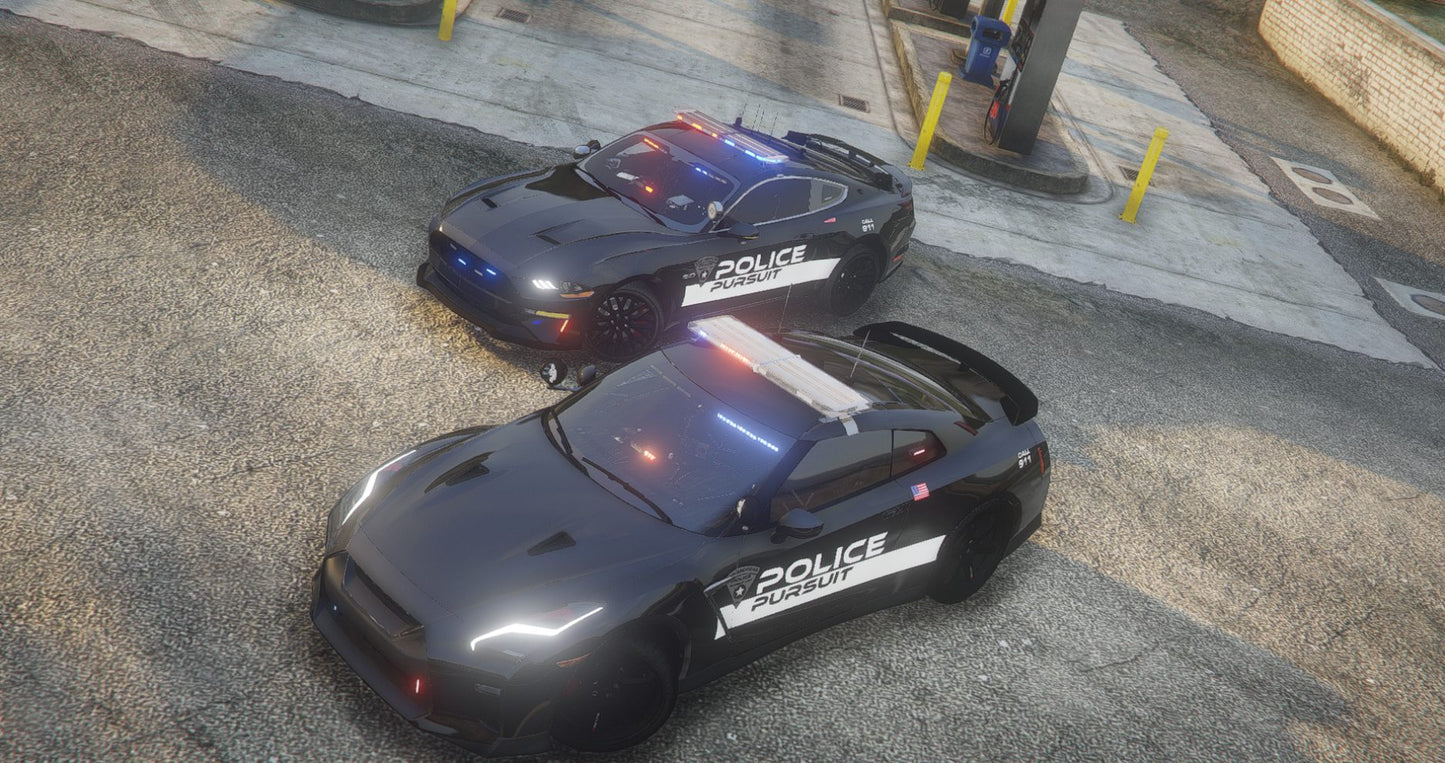 Debadged Police Pursuit Car Pack | 10 Vehicles | Templates