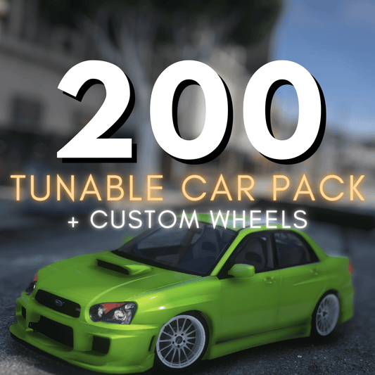 FiveM 200 Tunable Car Pack - DigitalLatvia