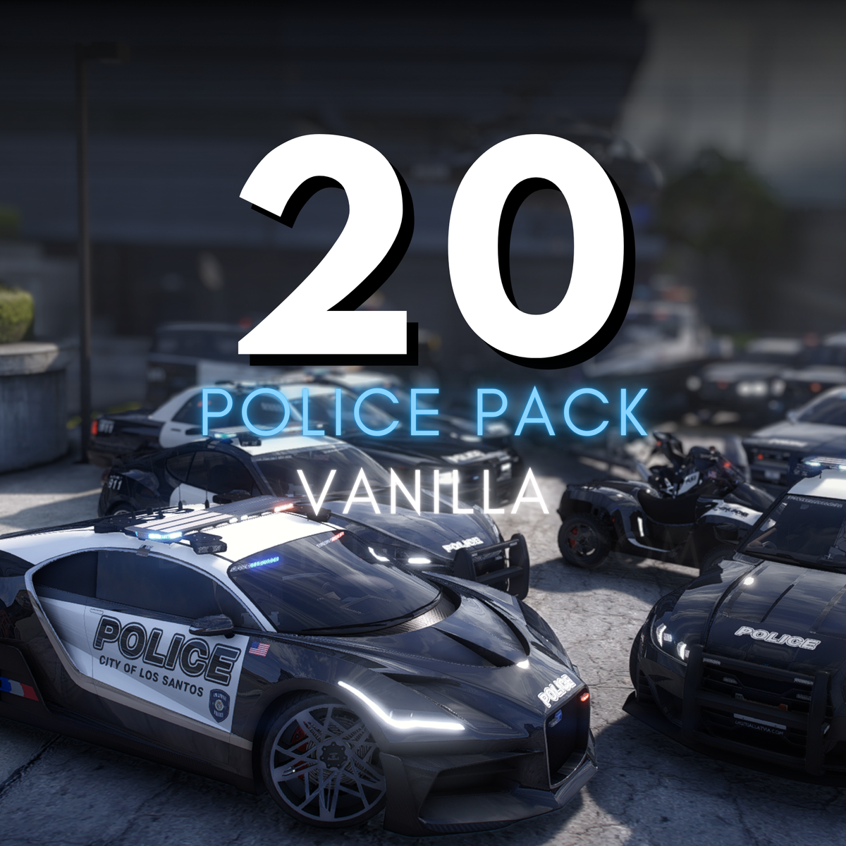 Police Vanilla Pack | 20 Vehicles | Templates | Custom Sounds