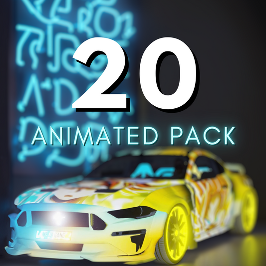Animiertes Autopaket: 20 AUTOS | Optimiert!
