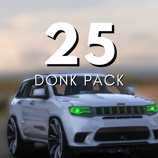 Donk Car Pack: 25 CARS
