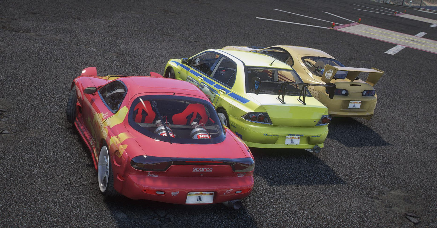 Debadged Fast and Furious Car Pack