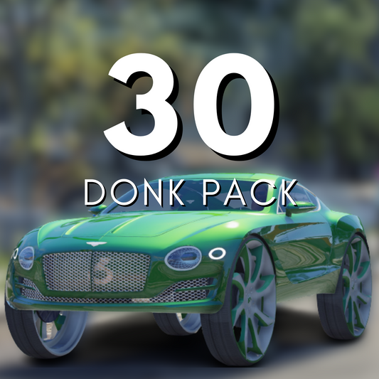 Donk Car Pack: 30 AUTOS | Optimiert!