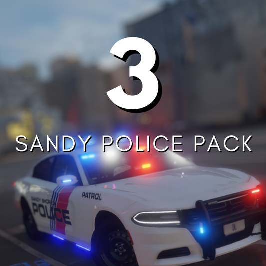Pack de voitures de police de Sandy Shores : 3 voitures | Optimisé !