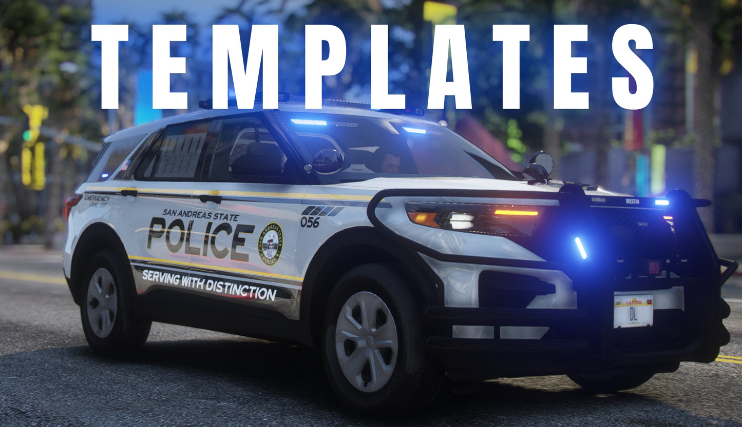Police Debadged Car Pack | 23 Vehicles | Templates