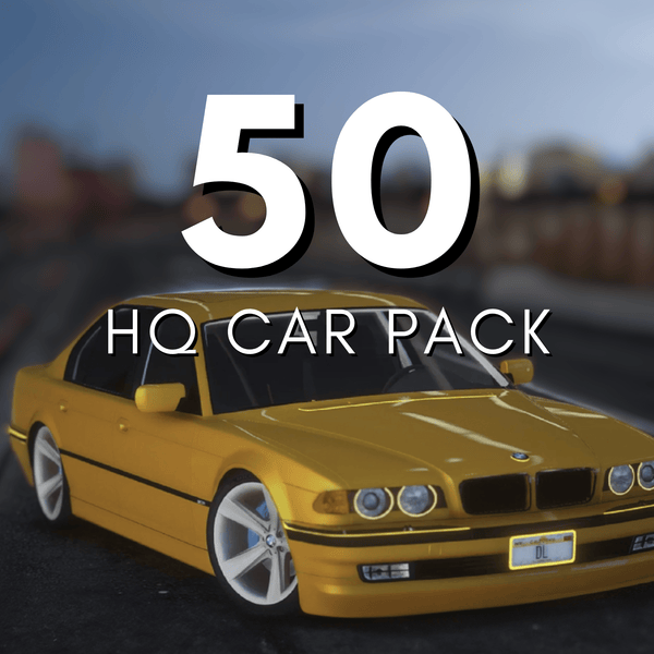 50 High-Quality Car Pack