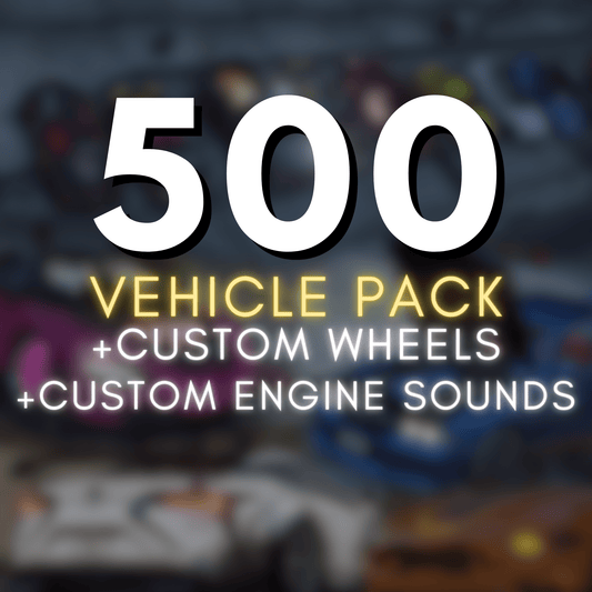 FiveM 500 Vehicle + Sound + Wheel Pack - DigitalLatvia