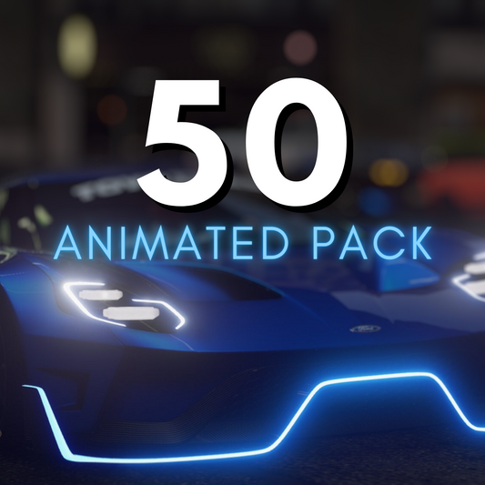 Animated Car Pack: 50 CARS