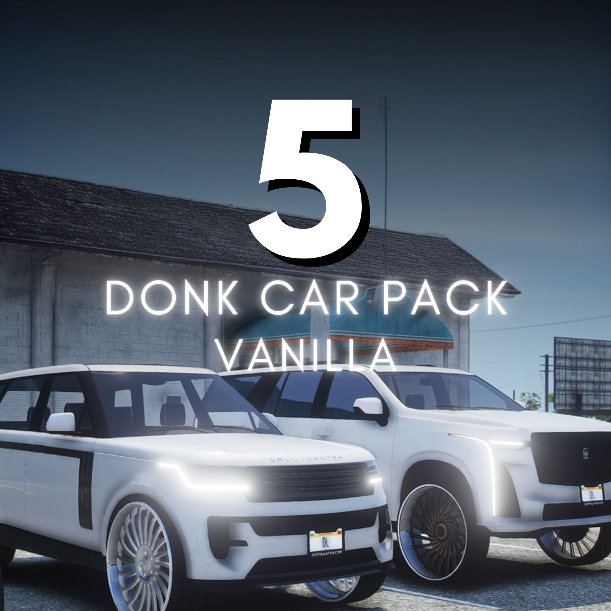 Donk Vanilla Car Pack | 5 Vehicles | Templates