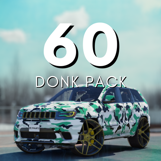 Donk Car Pack: 60 CARS