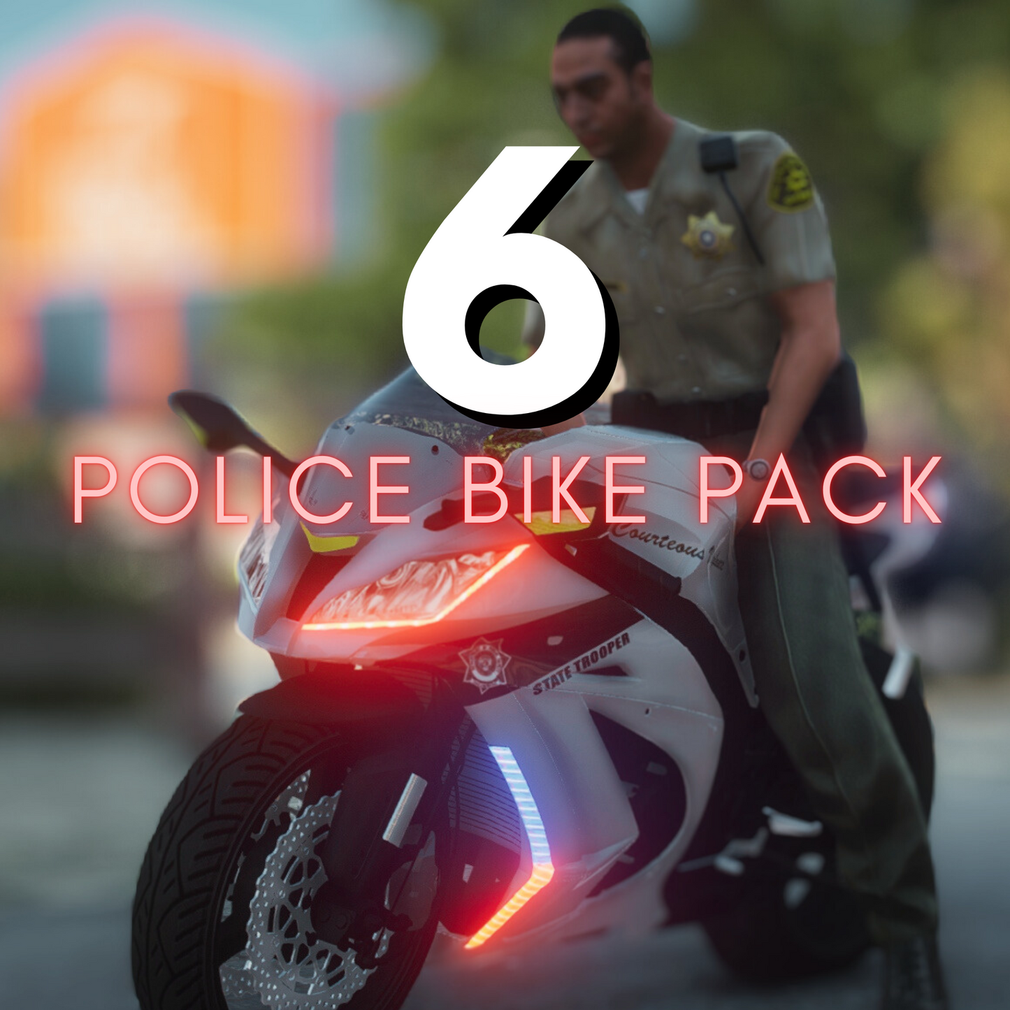 Pack de vélos de police | 6 vélos | Optimisé !