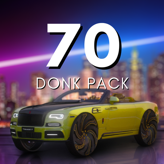 Donk Car Pack: 70 CARS