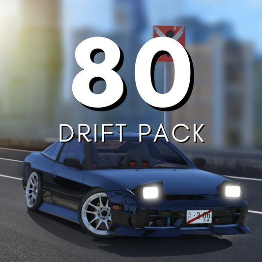 Drift Car Pack: 80 CARS