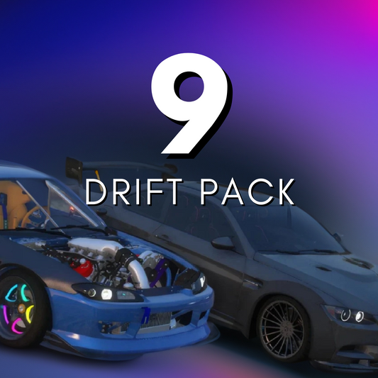 Drift Car Pack: 9 CARS