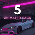 Animated Car Pack: 5 CARS