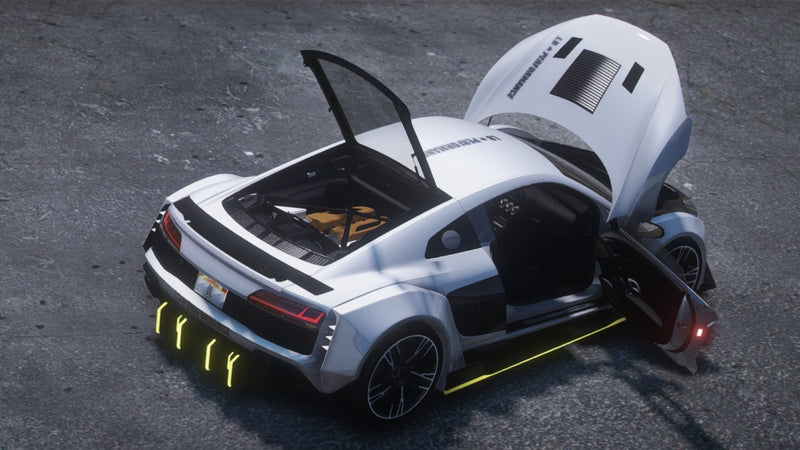 Audi R8 | Debadged | Template