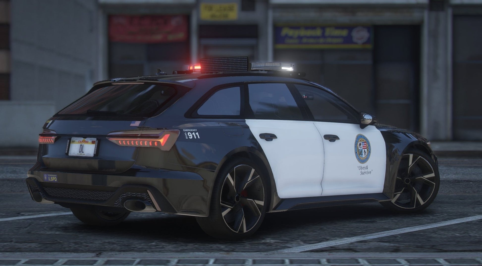 FiveM Audi RS6 2020 LSPD | Debadged | Template - DigitalLatvia