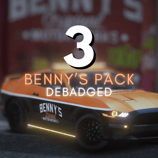 FiveM Benny's Mechanics Debadged Car Pack | 3 VEHICLES - DigitalLatvia