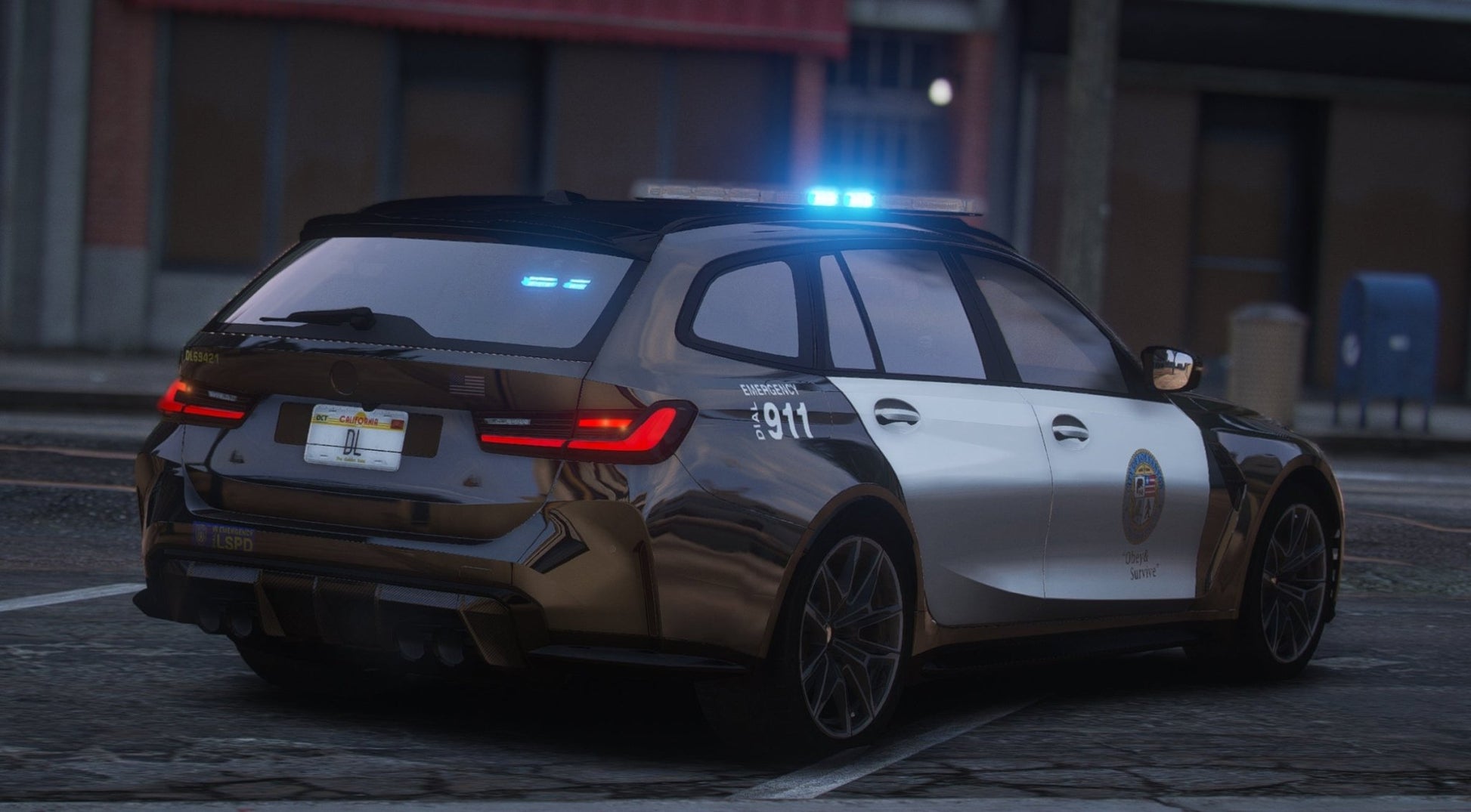 FiveM BMW M3 G80 Touring LSPD | Debadged | Template - DigitalLatvia