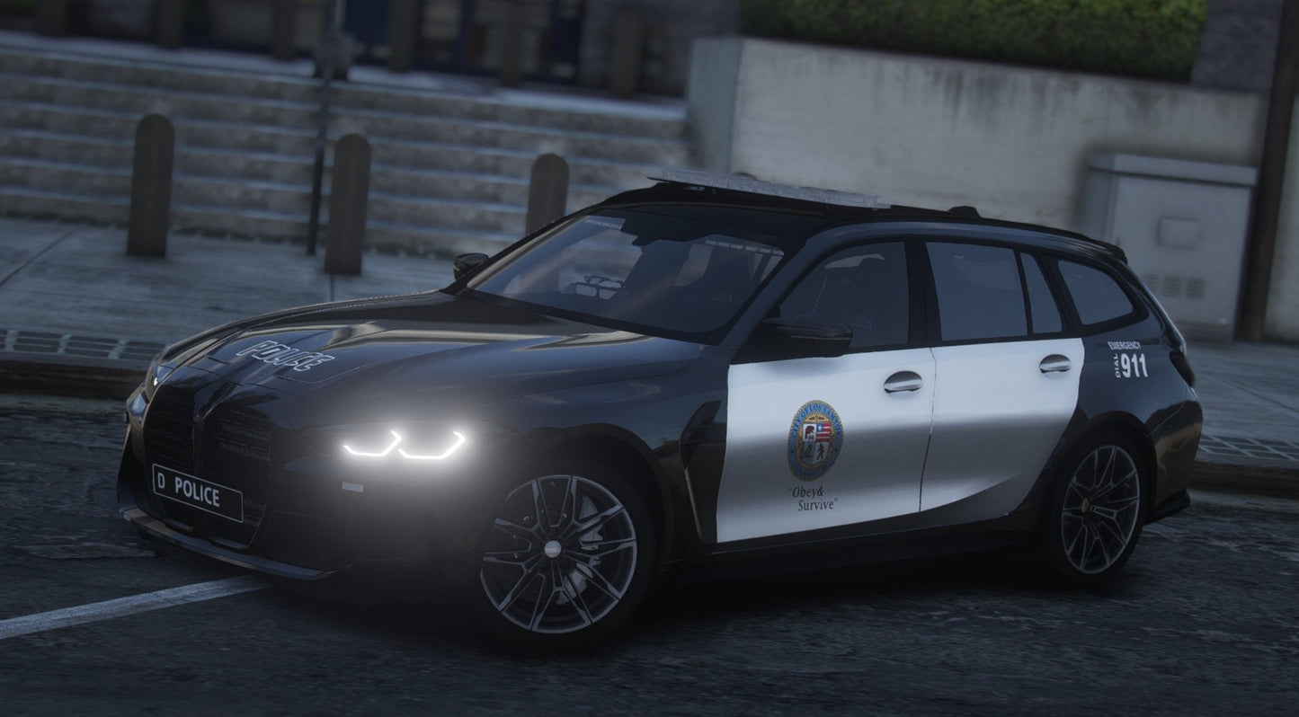 FiveM BMW M3 G80 Touring LSPD | Debadged | Template - DigitalLatvia