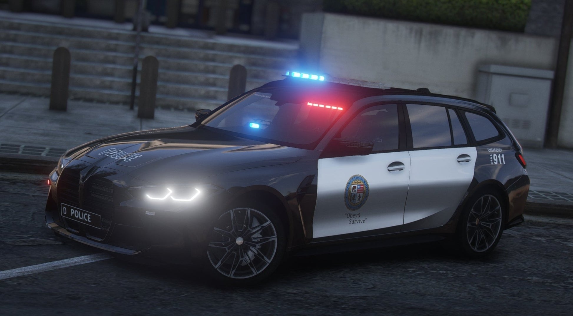 FiveM BMW M3 G80 Touring LSPD | Debadged | Template - DigitalLatvia